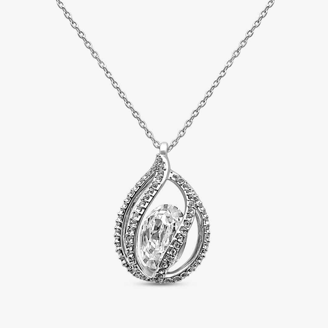 To My Beautiful Wife - I Love You, Always & Forever - Orbital Birdcage Necklace