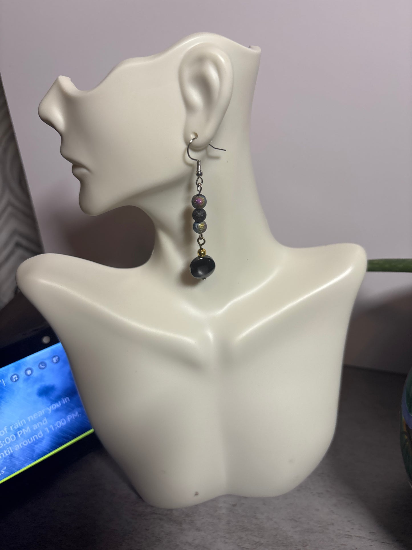 Hematite with Multicolored beads