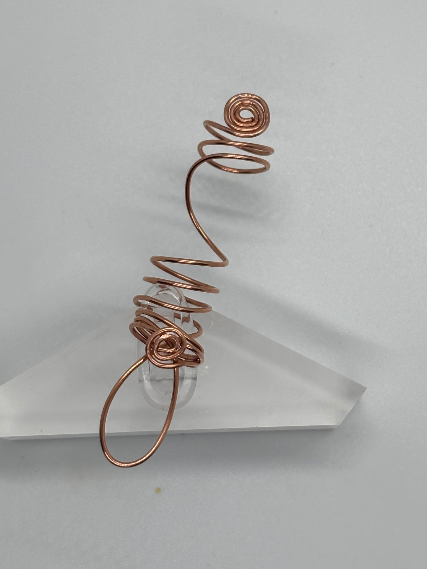 BlingN Handmade Copper Spiral Loc Cuffs | Set of 5