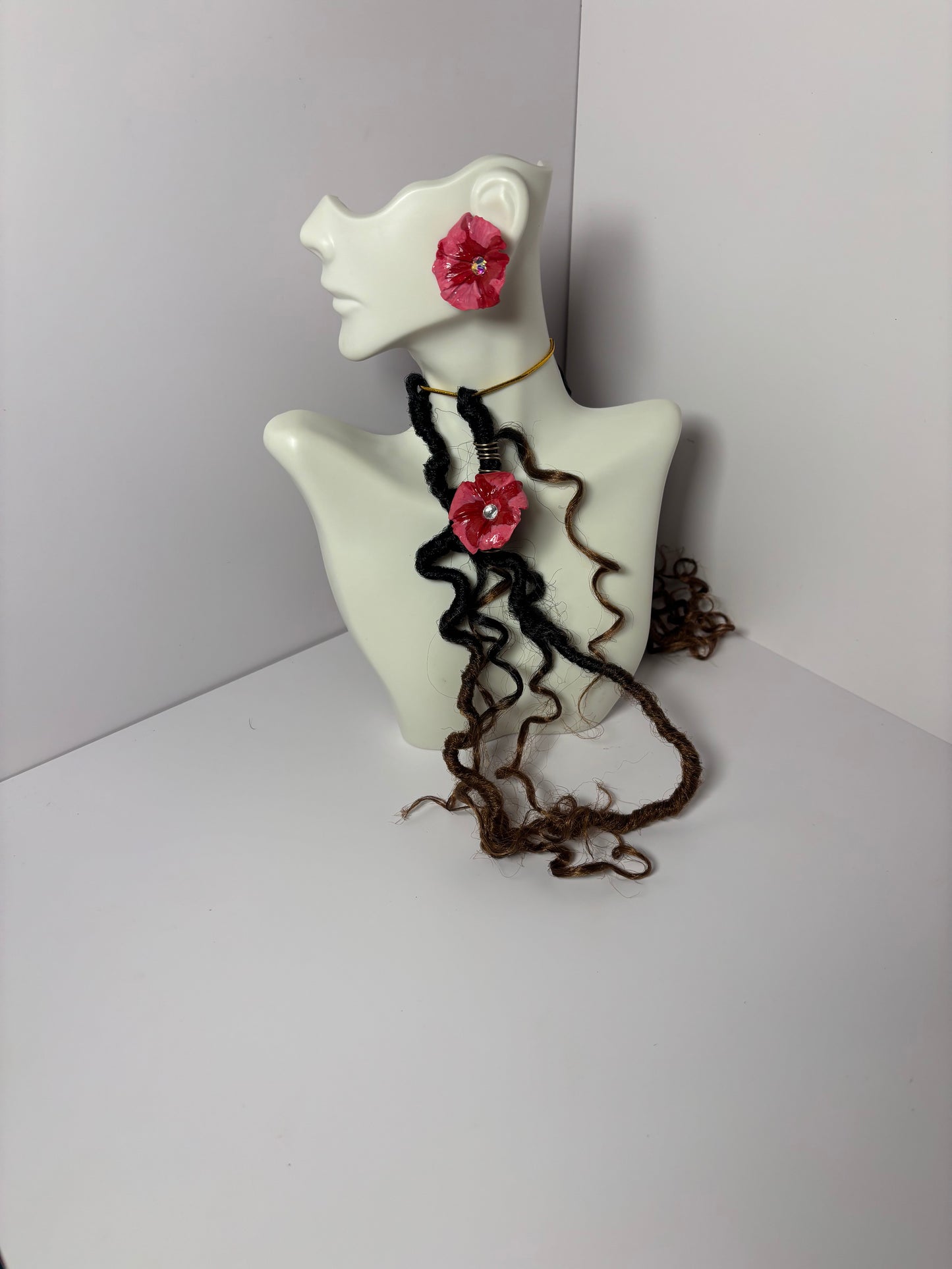 Pink Red Dreadlock Set