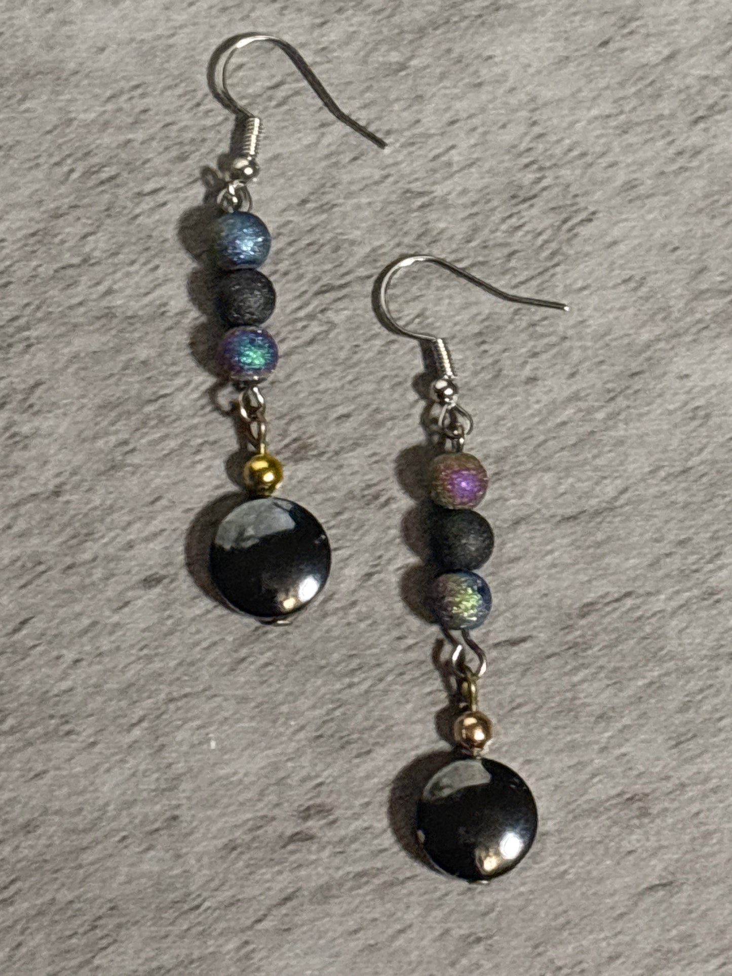 Hematite with Multicolored beads