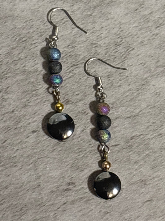 Hematite with Multicolored beads