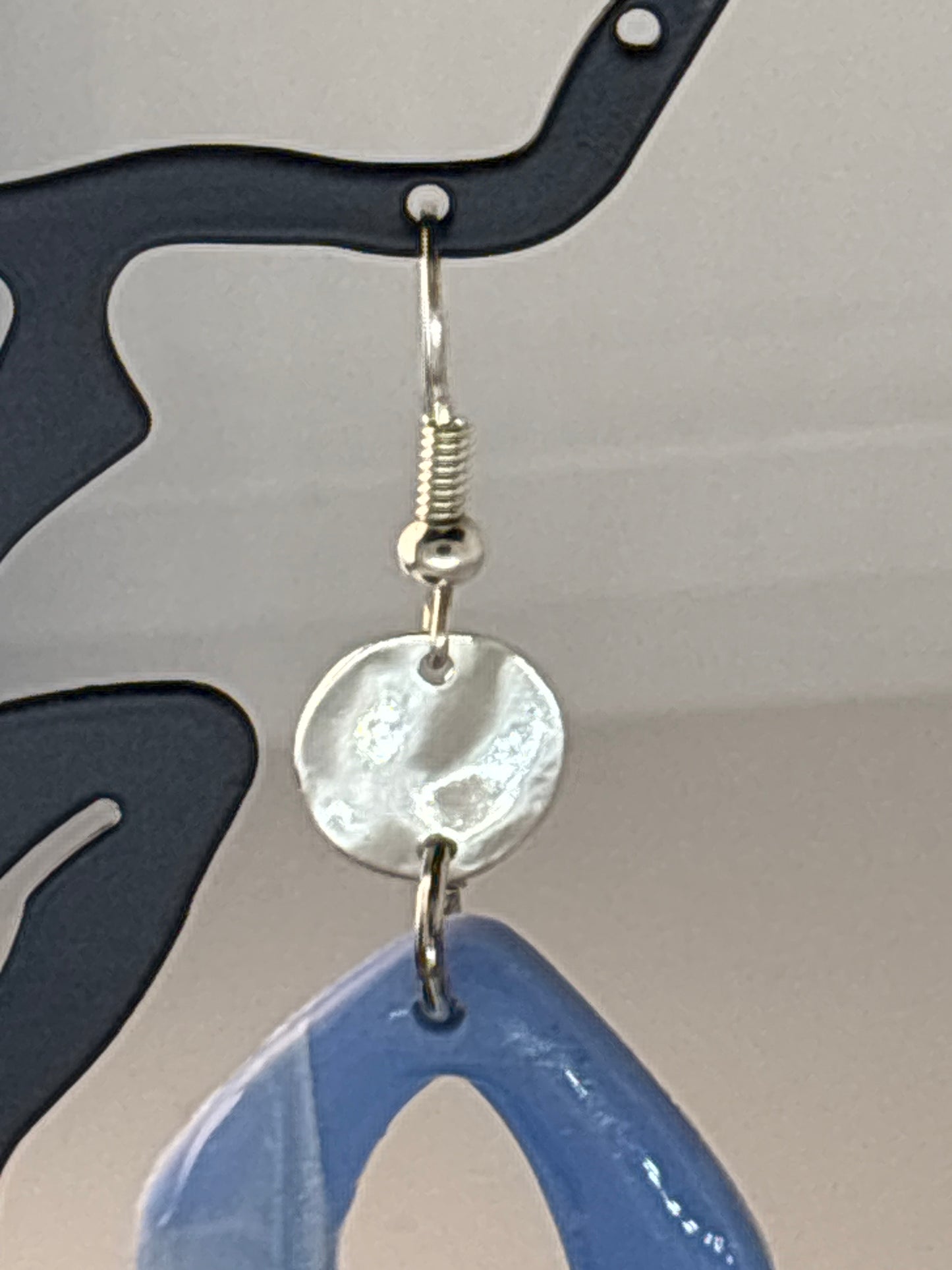 Water Wave Blue Earrings