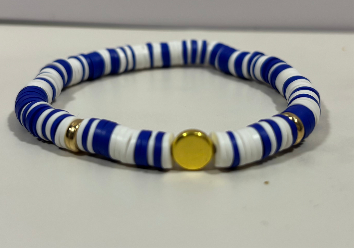Blue and White Clay Bead set