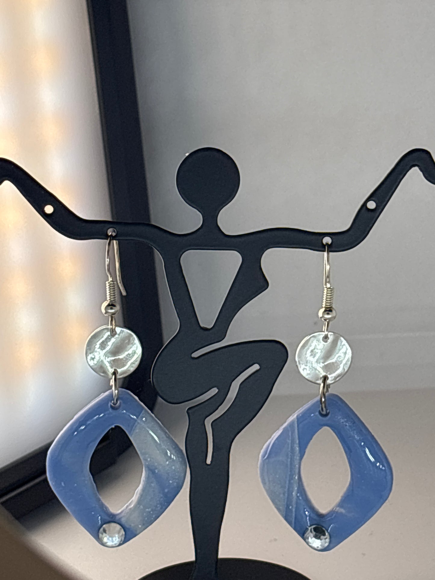 Water Wave Blue Earrings