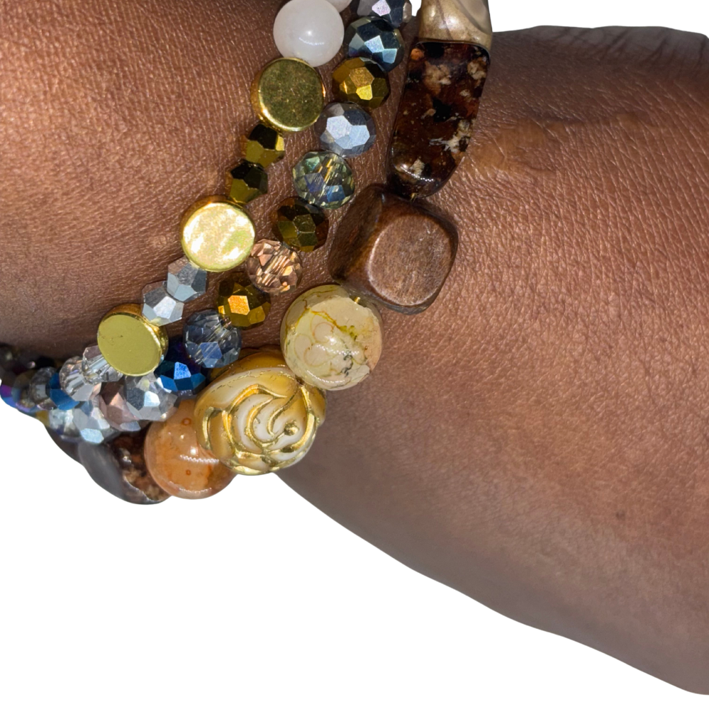Boho Wrap Bead Bracelet – Handmade Stacking Bracelet for Women