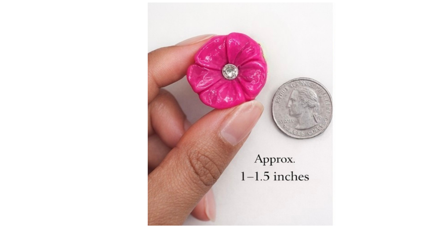Flower Loc Jewelry – Handmade Loc Coil Hair Accessory with Crystal Center (Adjustable Dreadlock Jewelry) |Choose Your Color