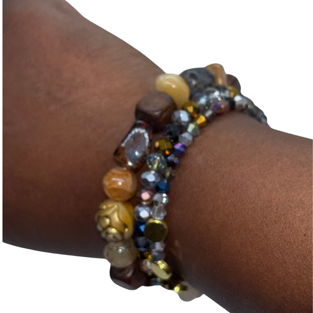 Boho Wrap Bead Bracelet – Handmade Stacking Bracelet for Women