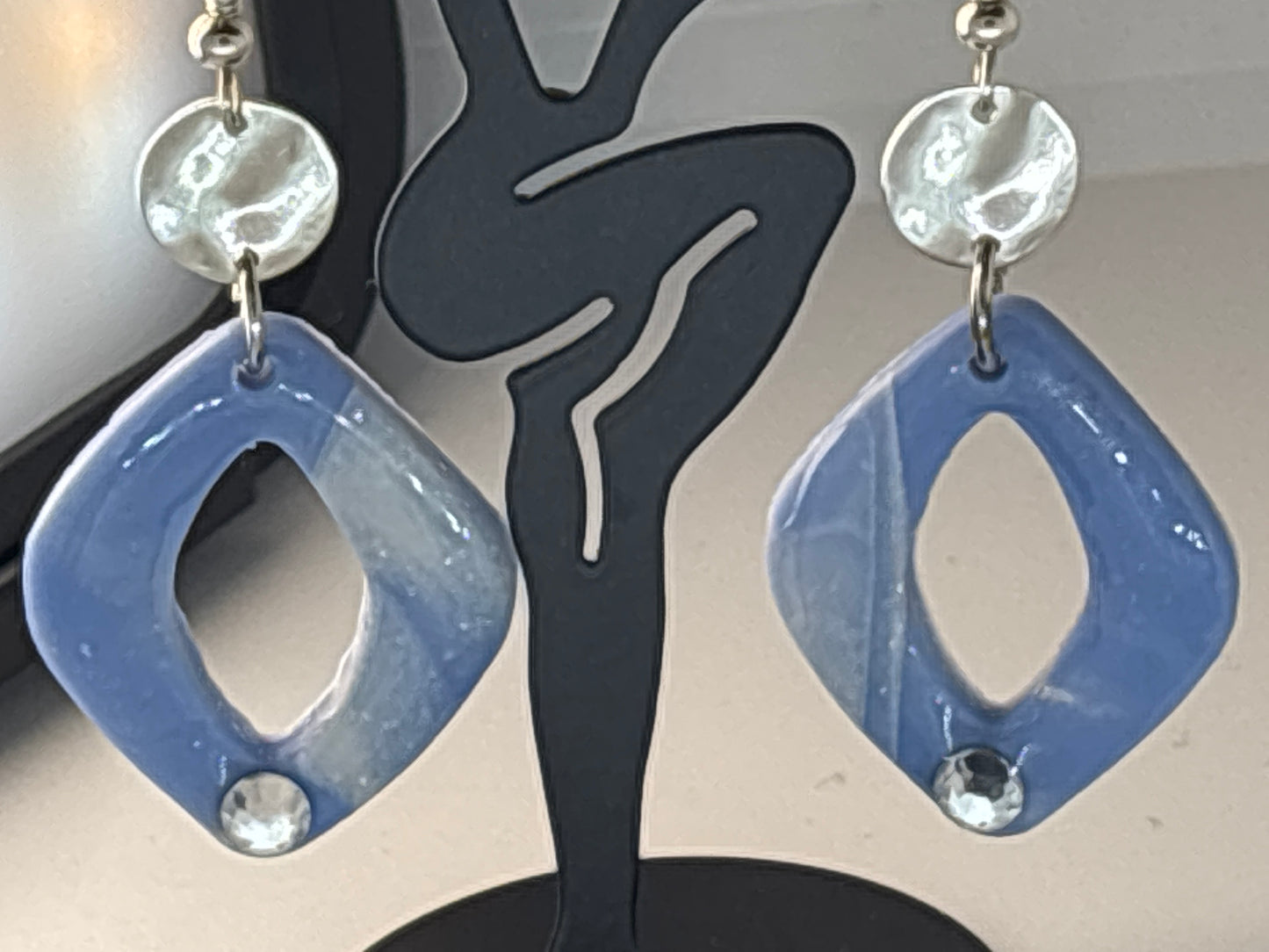 Water Wave Blue Earrings