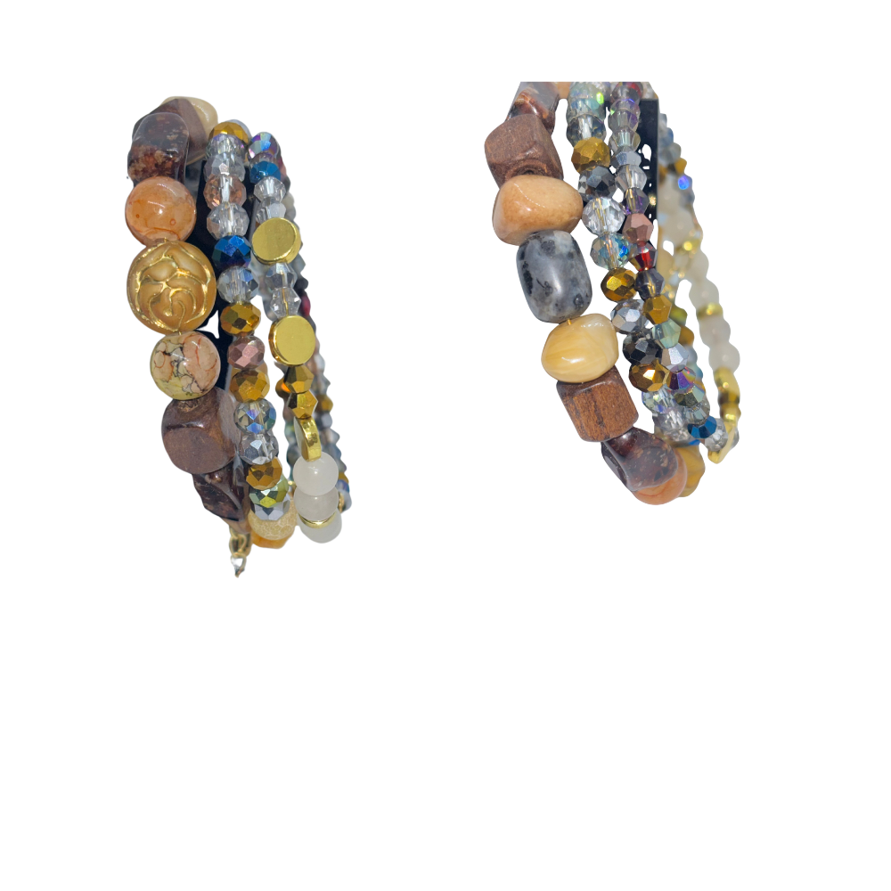 Boho Wrap Bead Bracelet – Handmade Stacking Bracelet for Women