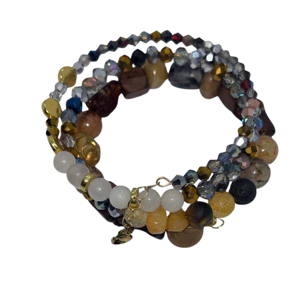 Boho Wrap Bead Bracelet – Handmade Stacking Bracelet for Women