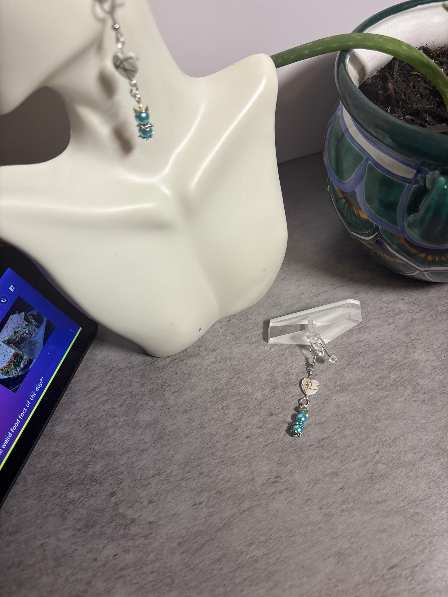 Turquoise Heart Earrings