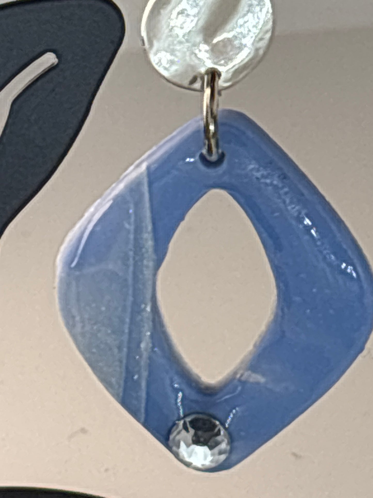 Water Wave Blue Earrings