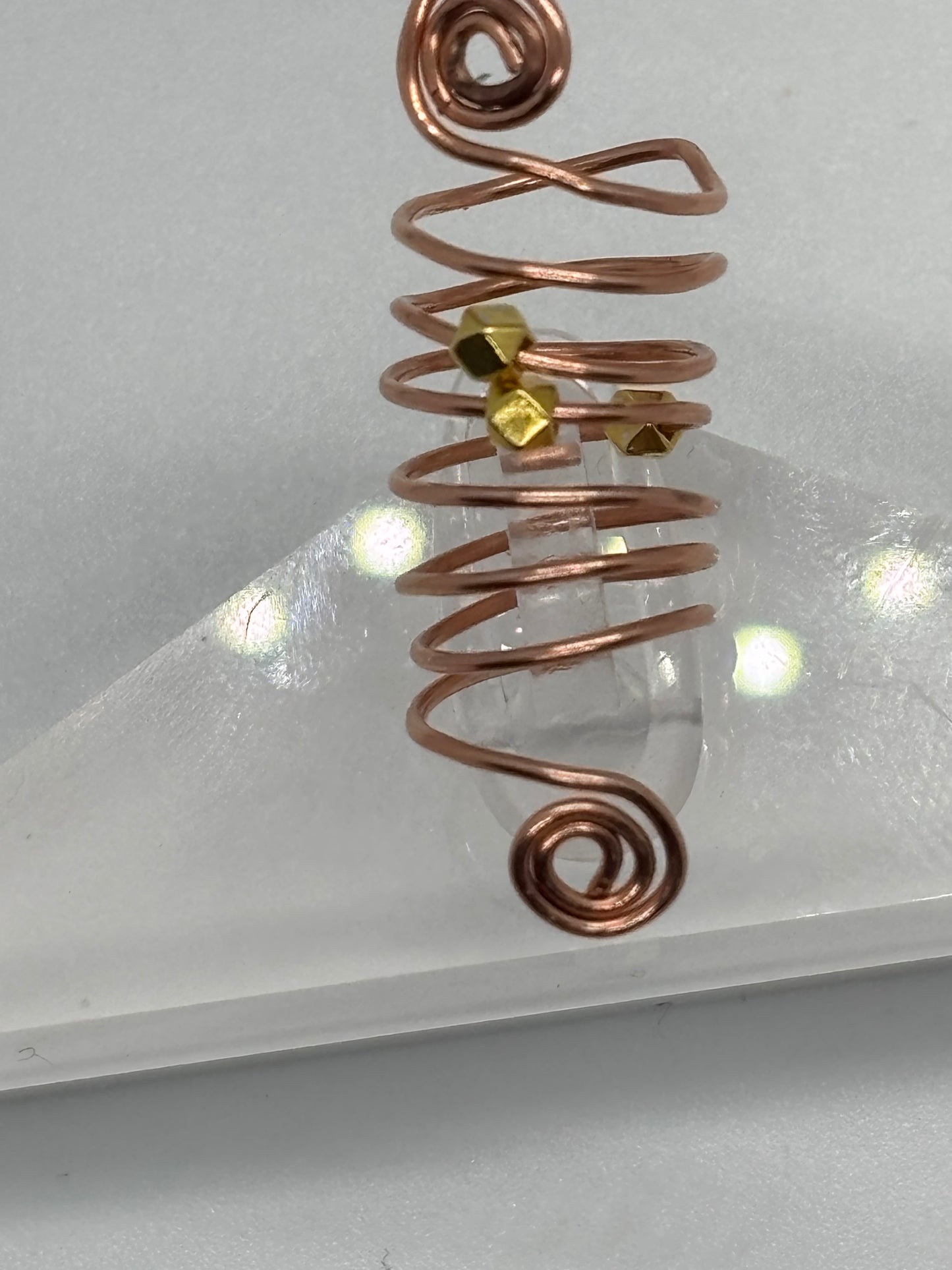 BlingN Handmade Copper Spiral Loc Cuffs | Set of 5