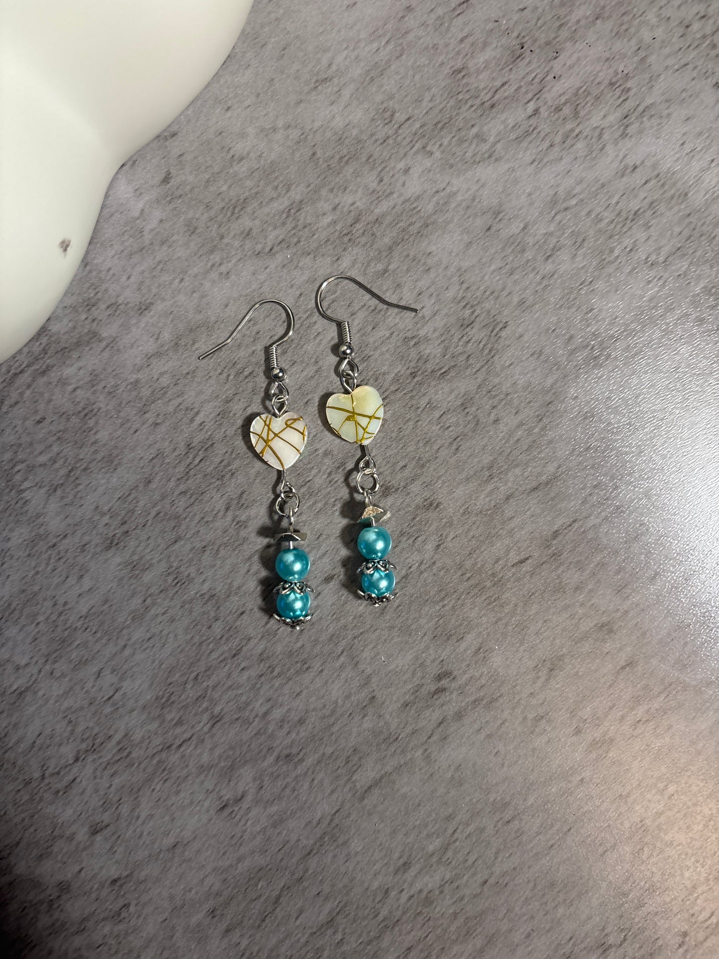 Turquoise Heart Earrings