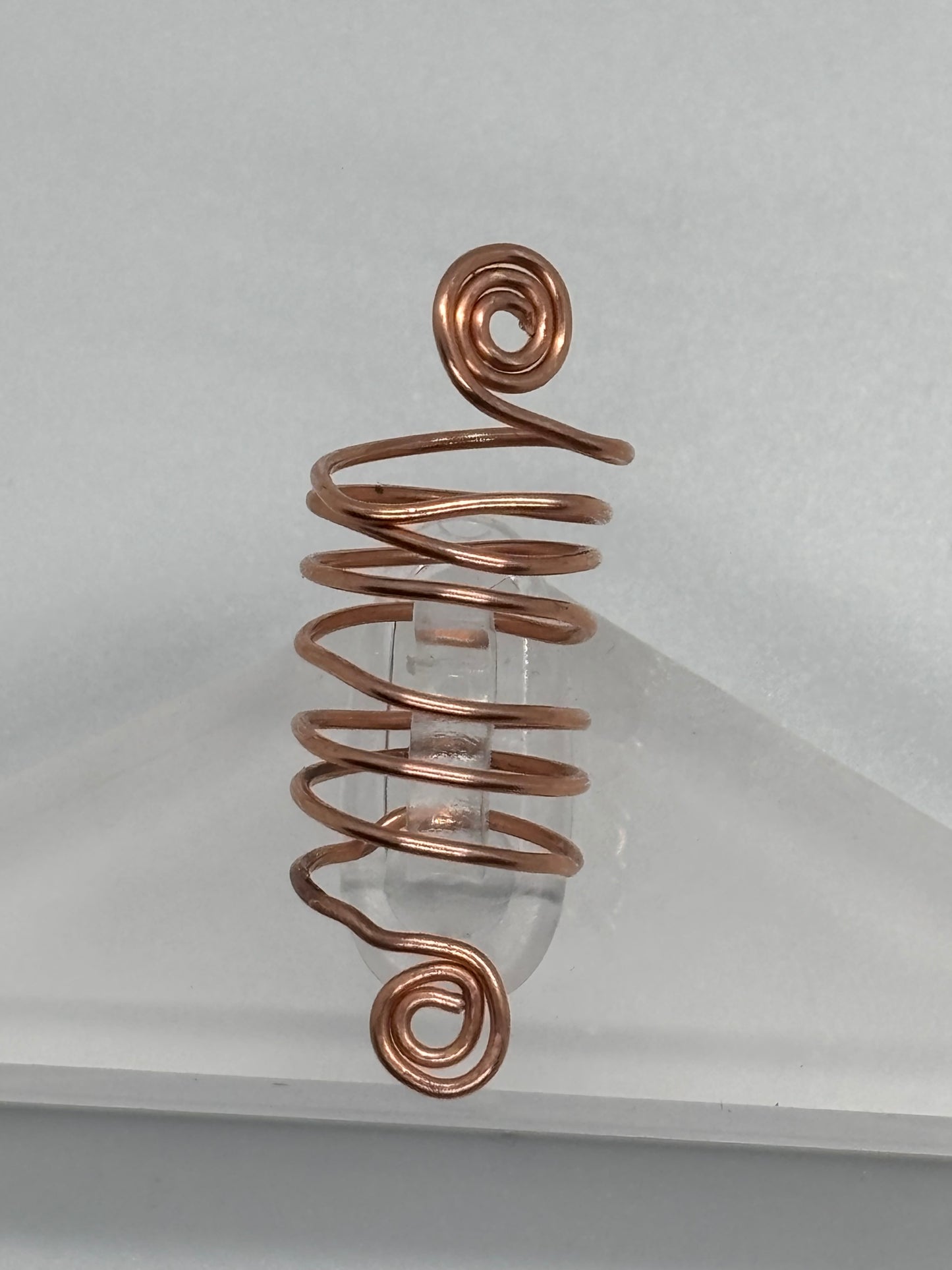 BlingN Handmade Copper Spiral Loc Cuffs | Set of 5
