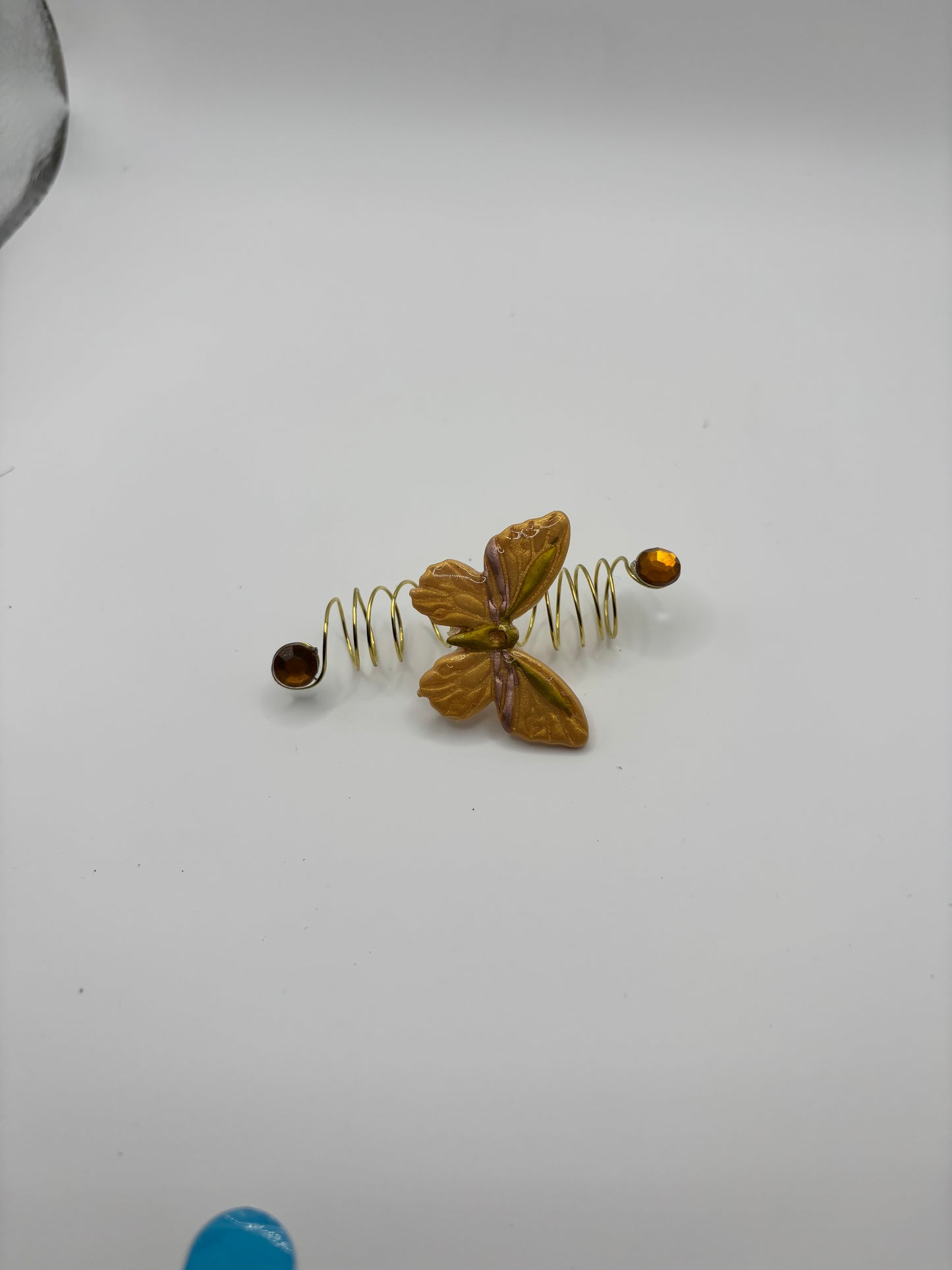 Butterfly Loc Jewelry – Handmade Gold Wire Hair Cuff