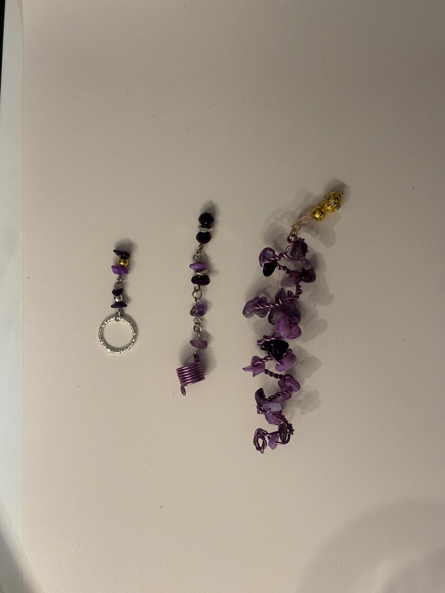 Loc Jewelry Purple Charm