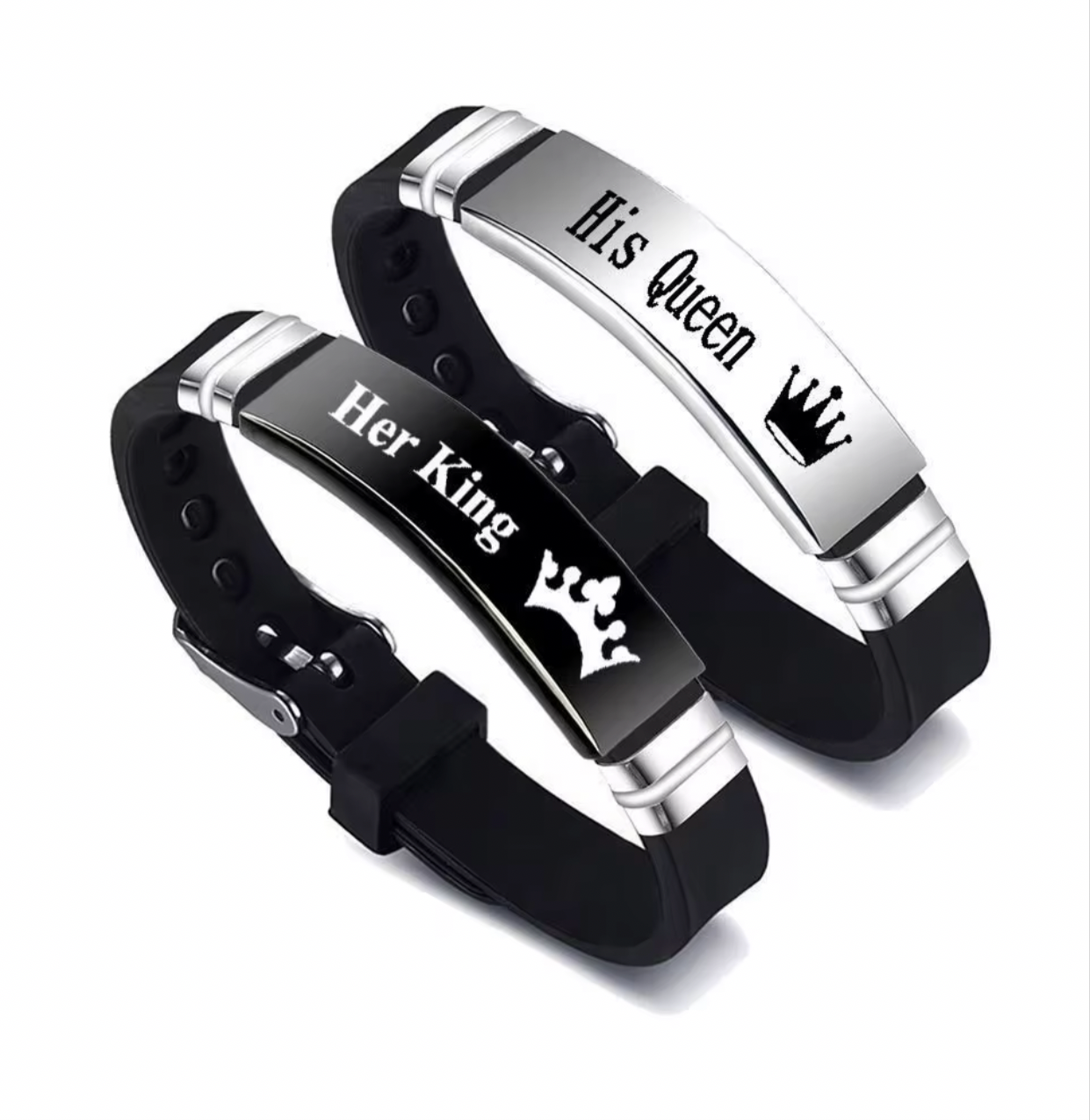 Her King and His Queen Couple Bracelets
