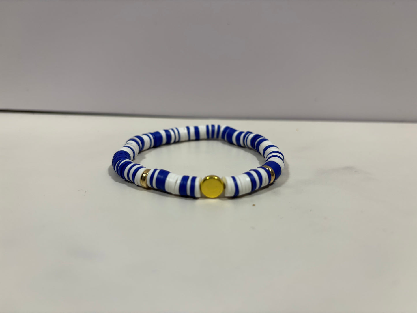 Blue and White Clay Bead set