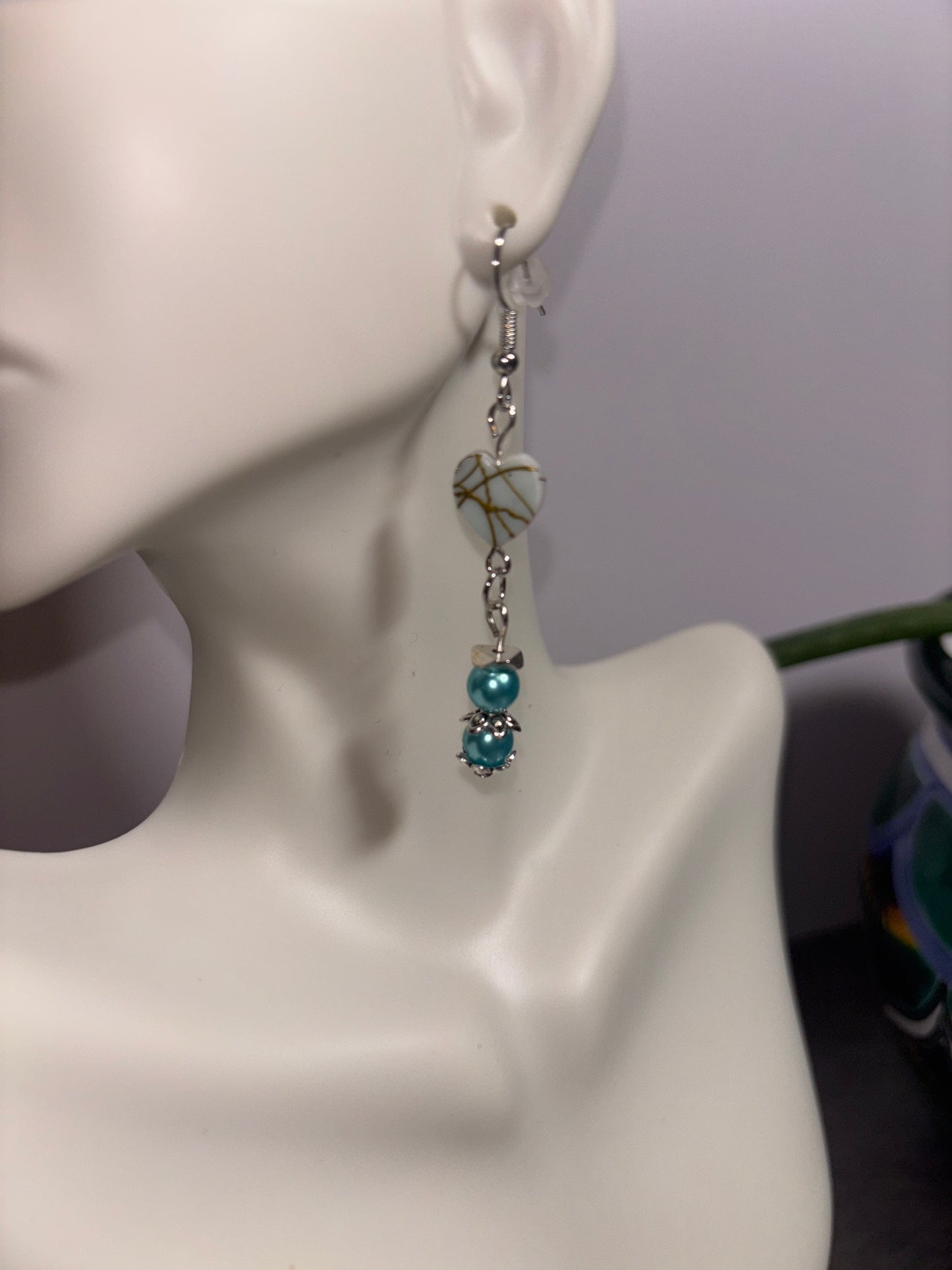 Turquoise Heart Earrings