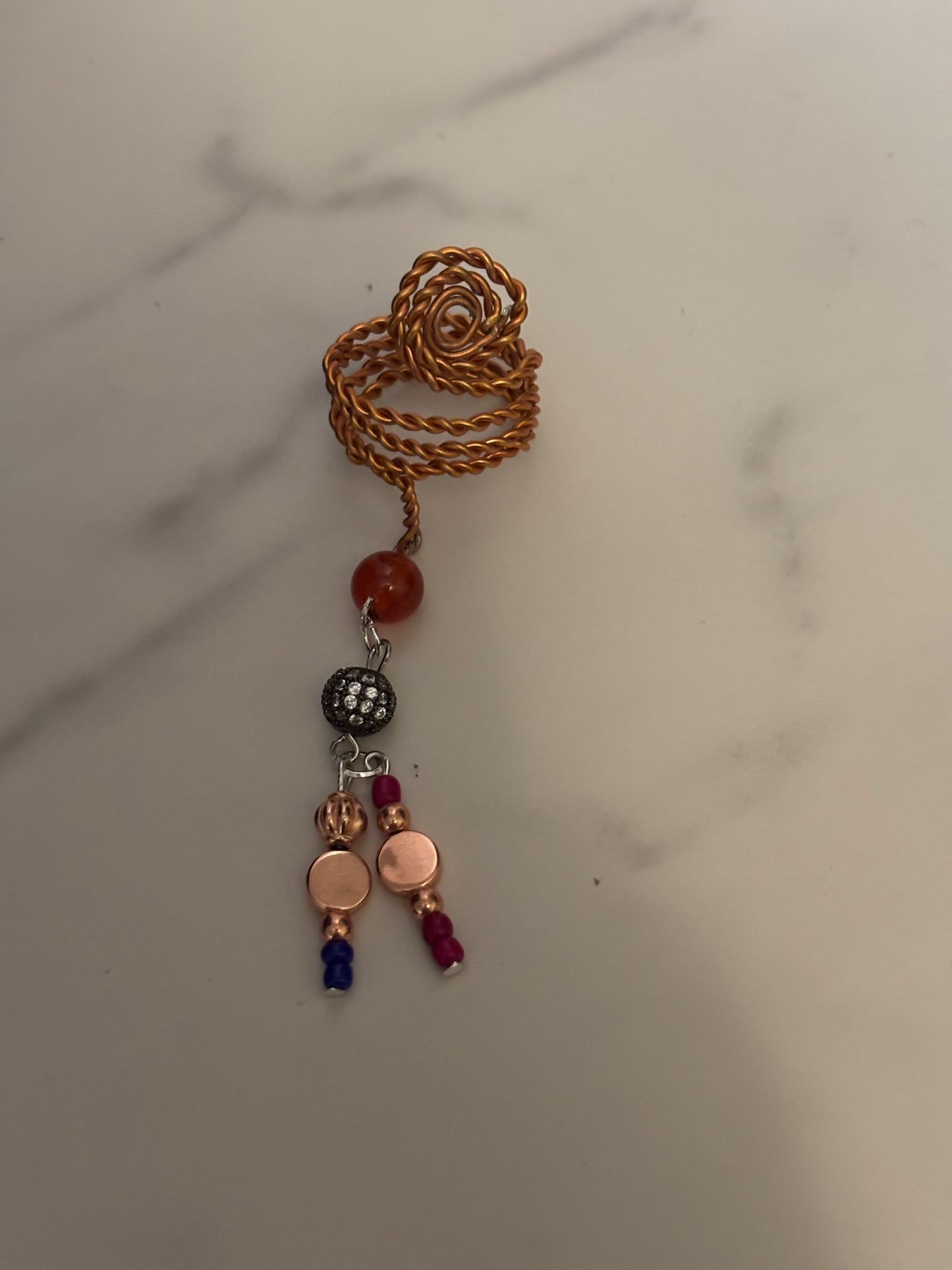 Copper Colored Loc Jewelry Hair Accessories