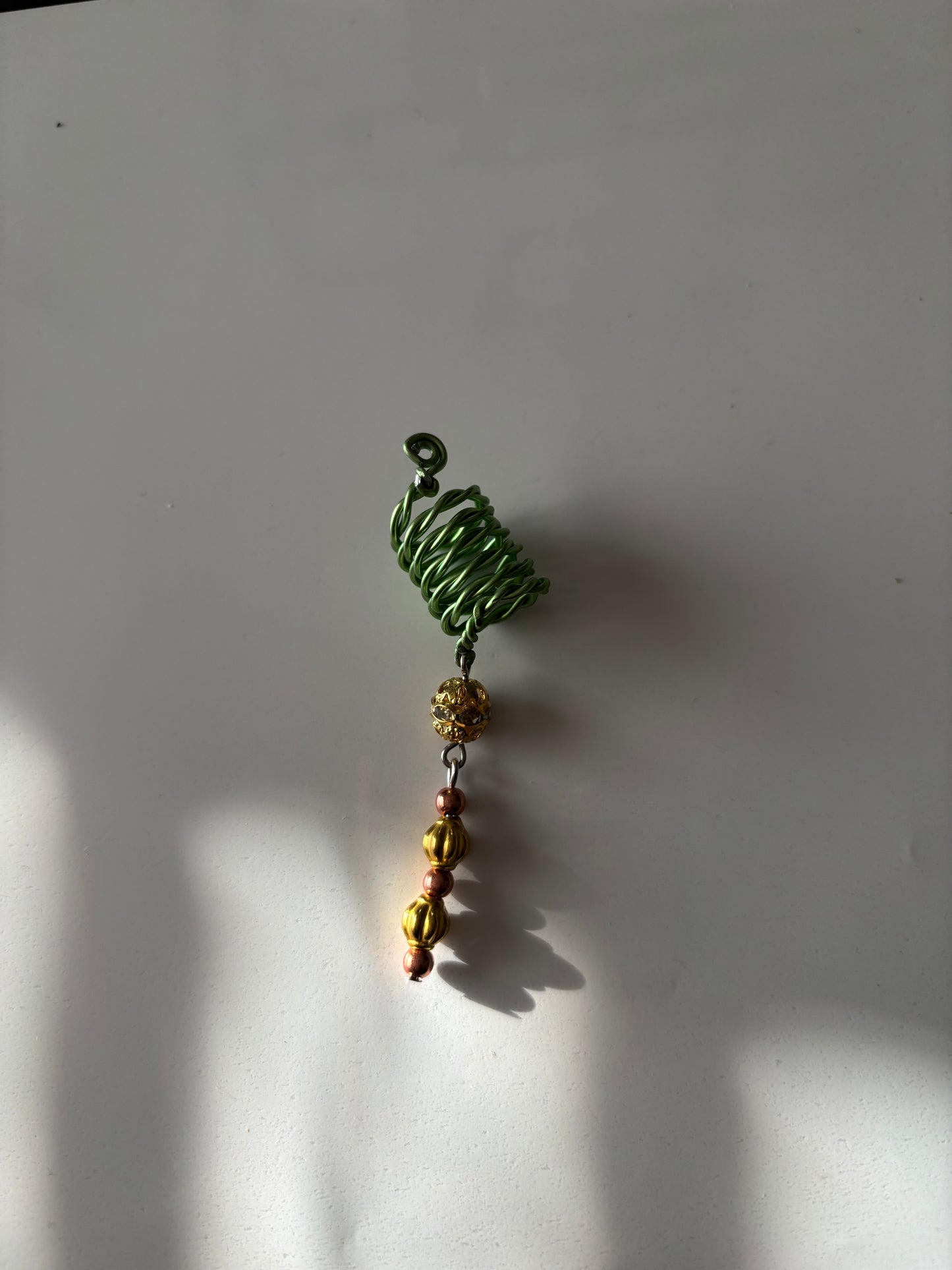 3 Piece Green Crystal and Bead set