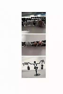 2 piece Handmade Wire Wrapped Natural Stone Hair Jewelry for Dreadlocks Braids Twist