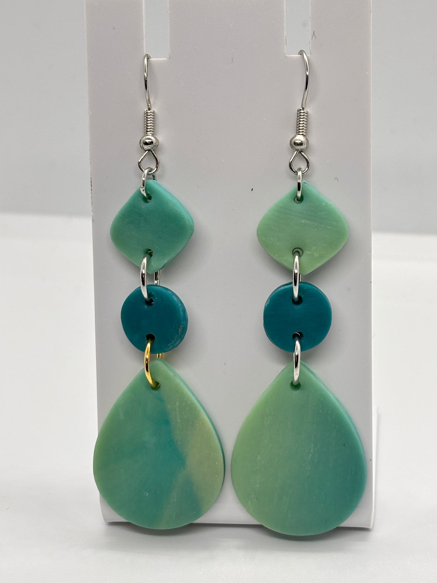 Seafoam Gradient Polymer Clay Drops