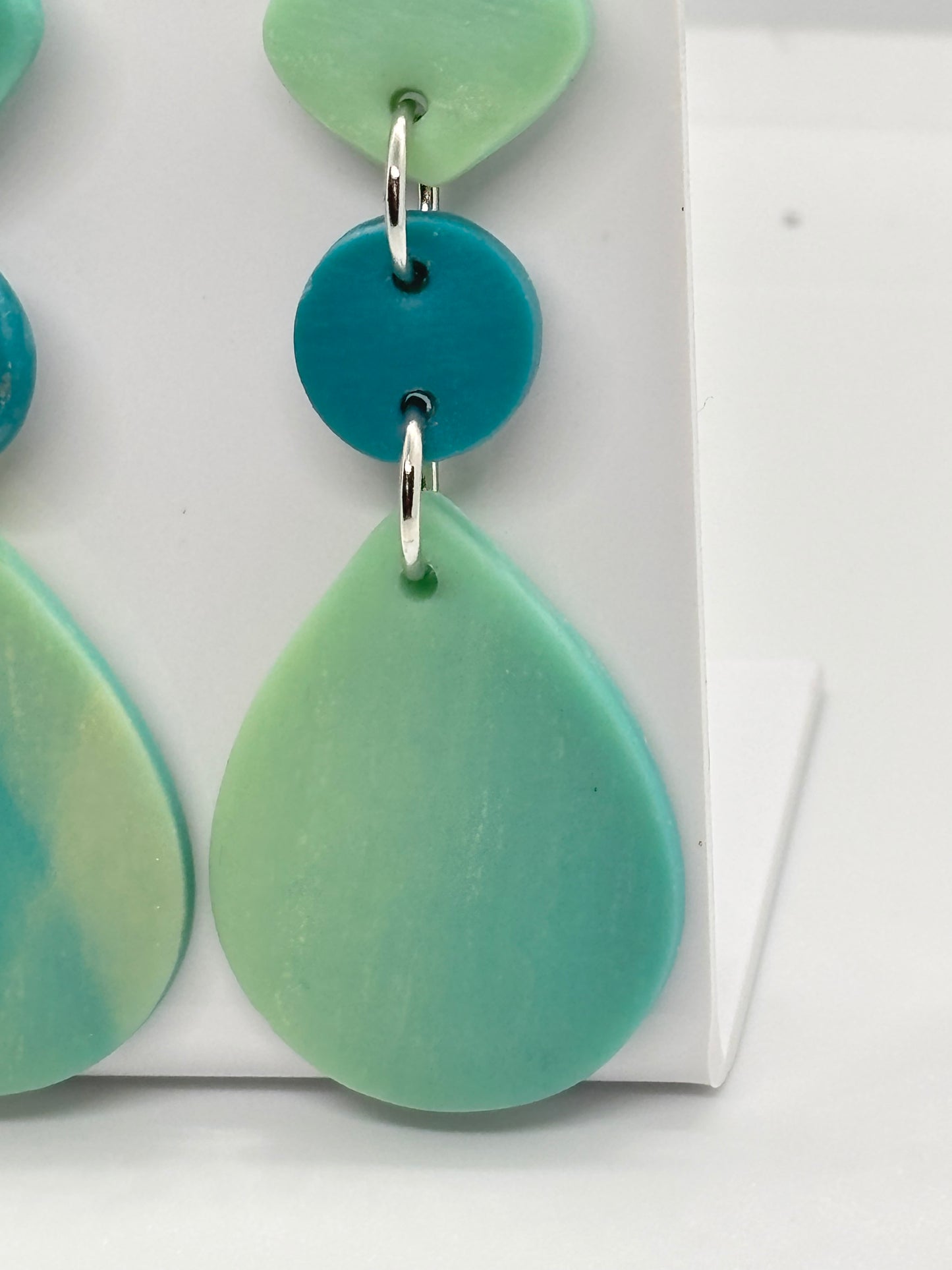 Seafoam Gradient Polymer Clay Drops