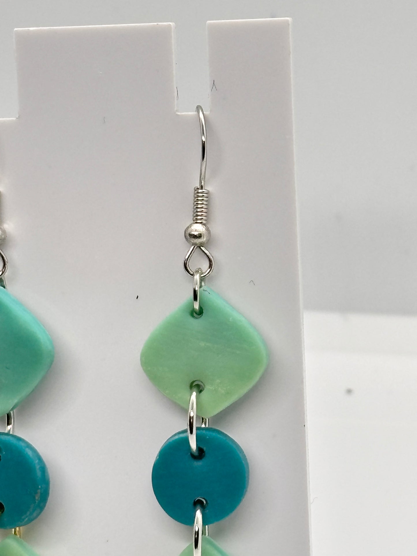 Seafoam Gradient Polymer Clay Drops