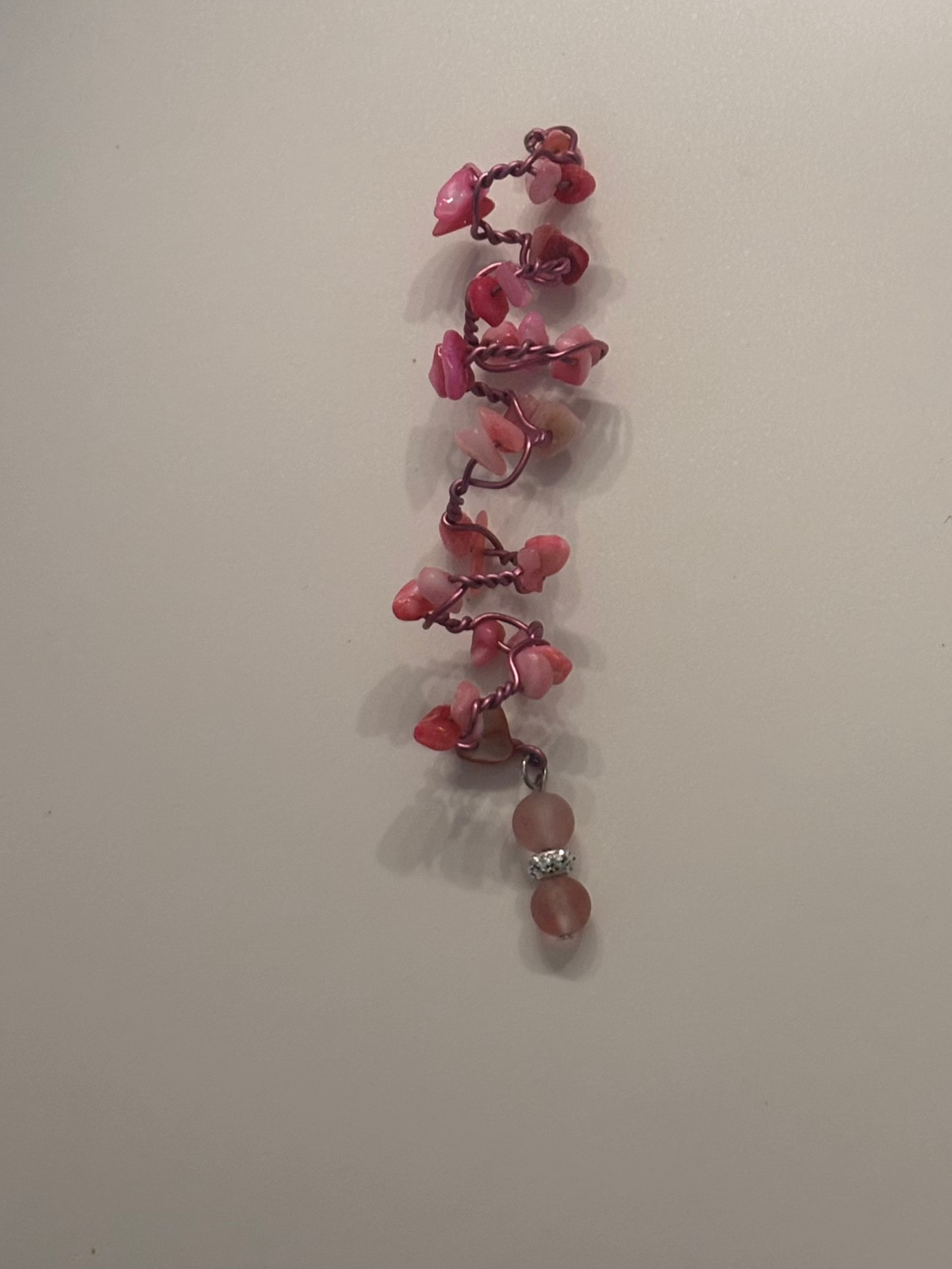 Loc Jewelry Twisted Charm -pink set